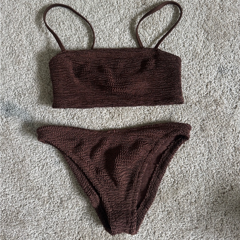 Brown Hunza G One Size Bikini (Gigi) - Picture 1 of 4
